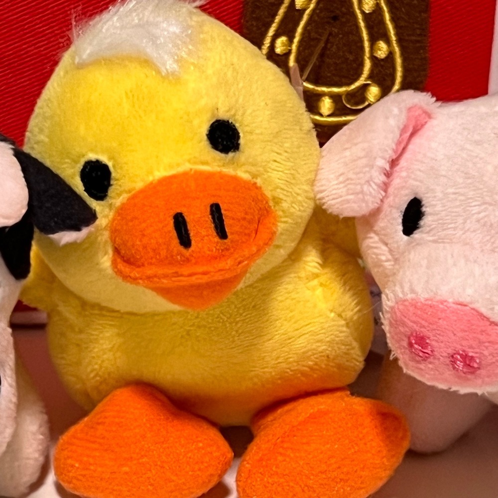 Ebba My Barnyard Friends Soft Plush Playset Toddler Red Multicolored 5pc Animals - Picture 4 of 15